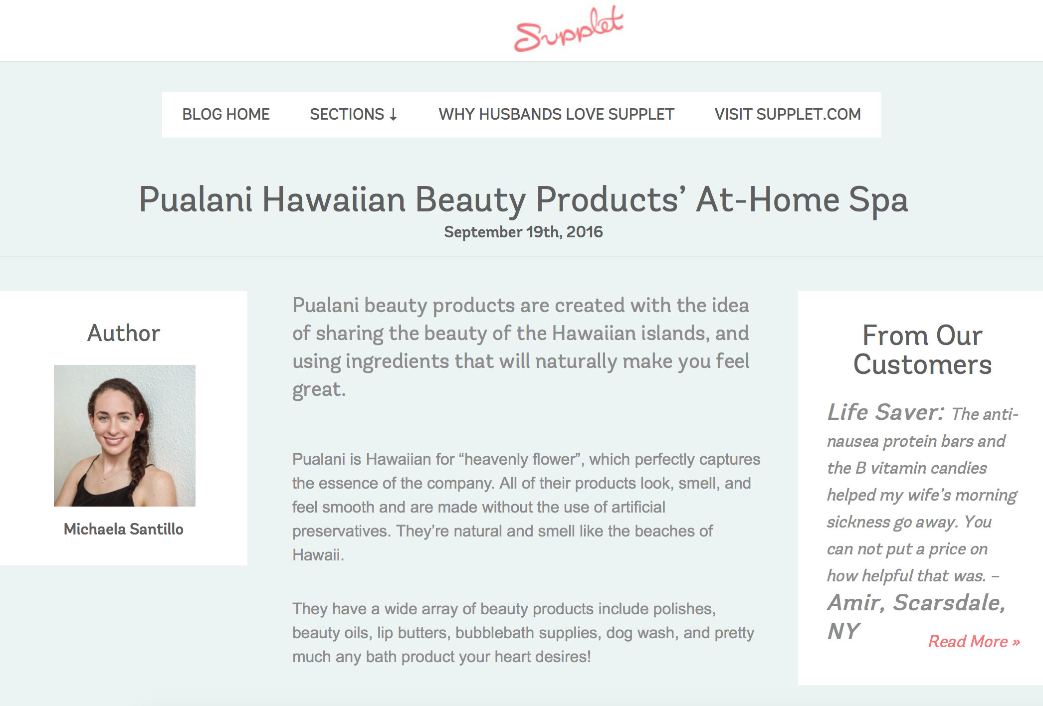 Check out the Supplet blog #suppletmomboxes