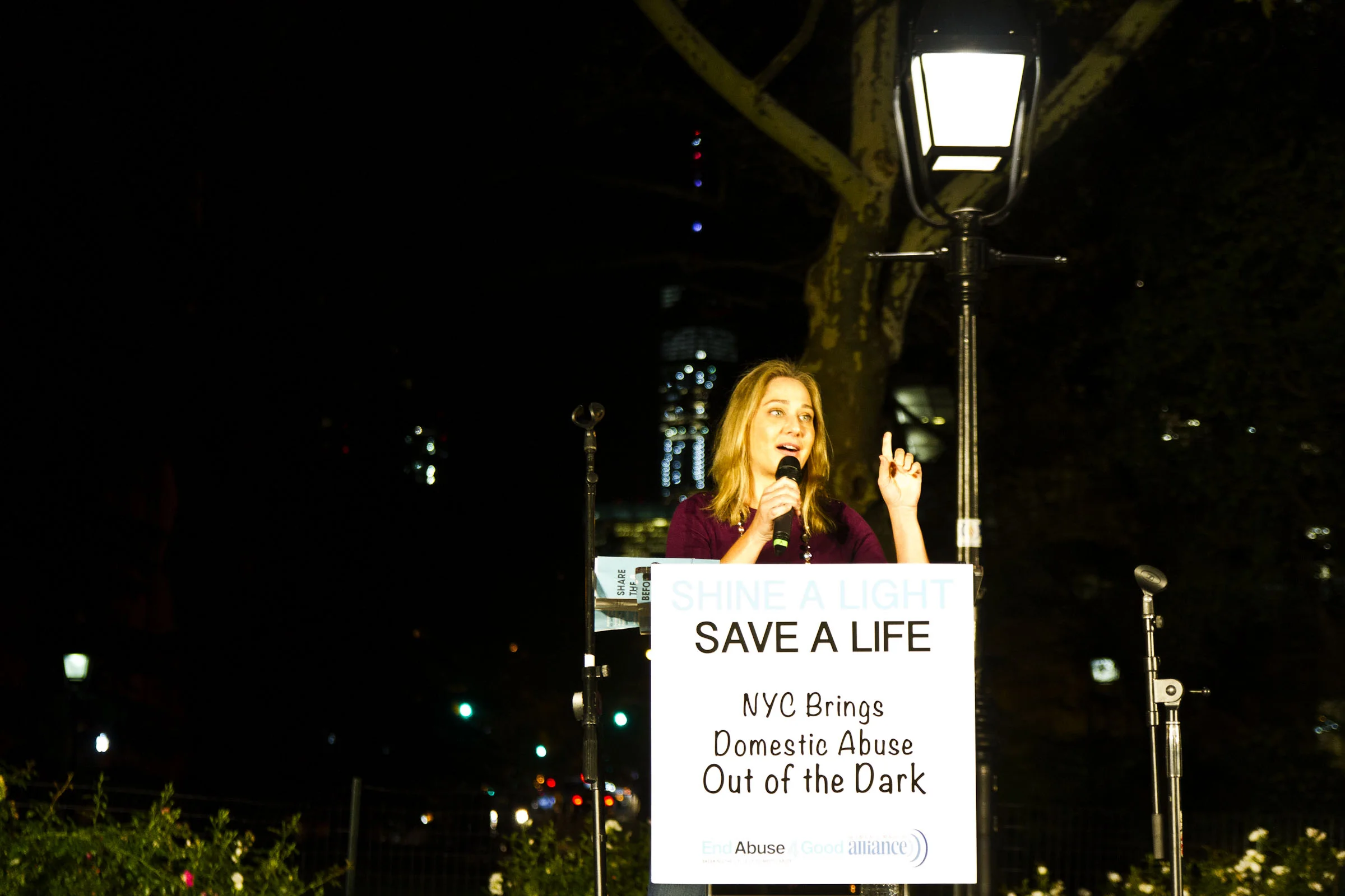 Katherine Siemionko Founder of the NYC Women's March with a poem that rocked the rally