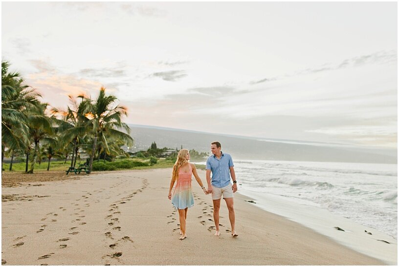 Romantic Kona Hawaii Sunrise Couple's Session