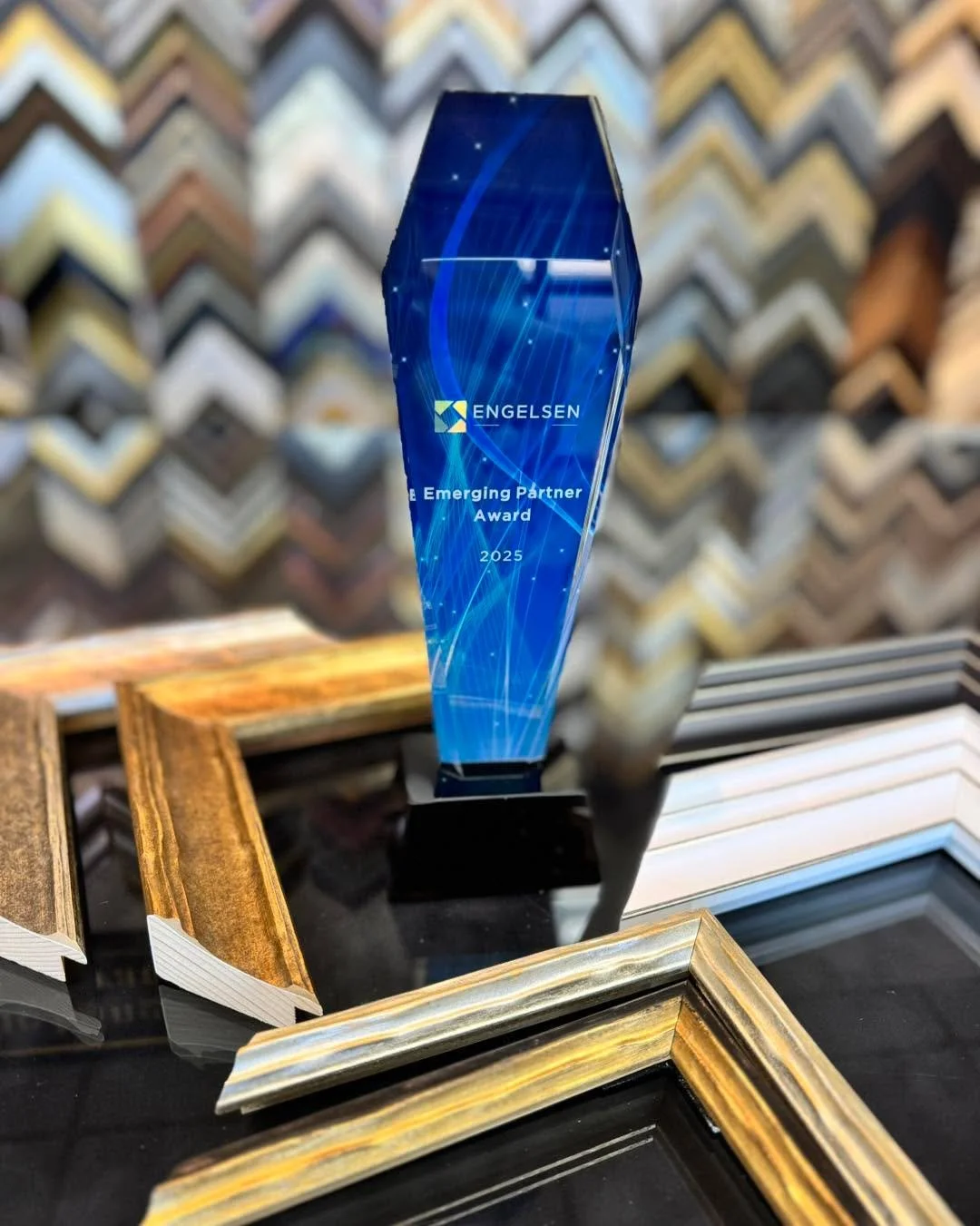 Thank you to Engelsen Frame &amp; Moulding for the recognition and partnership! Their wonderful products enhance our customers artwork every time! 

#PinehurstLiving #pinehurstnc #moorecountync #pinehurst #veteranowned #smallbusinesses #custompicture