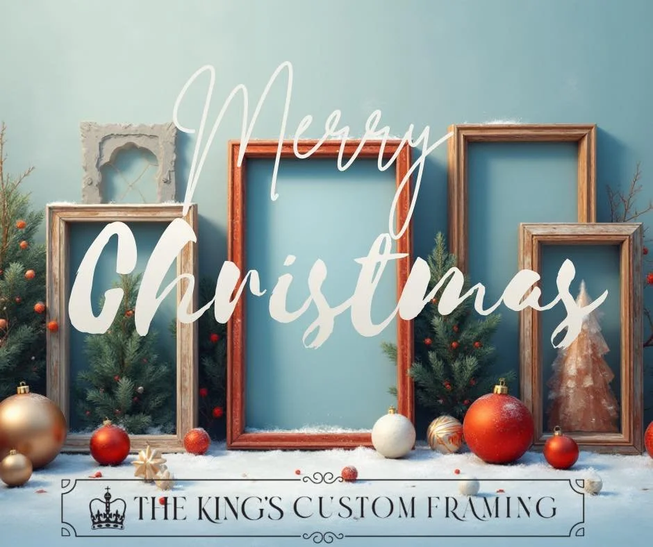 ✨ Merry Christmas from all of us at The King&rsquo;s Custom Framing! May your holiday be filled with joy, creativity, and moments worth framing. 🎄

#PinehurstLiving #pinehurstnc #moorecountync #pinehurst #veteranowned #smallbusinesses #custompicture