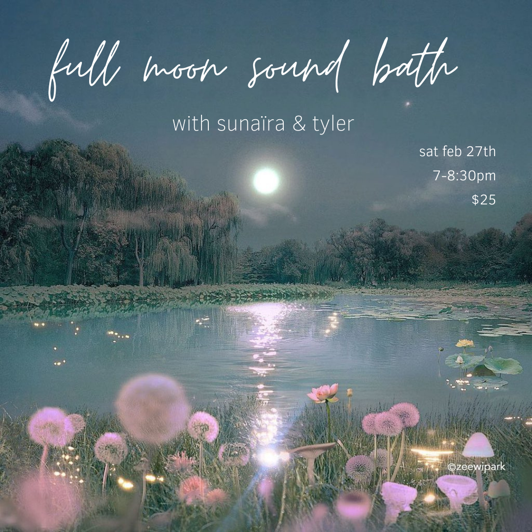 Full Moon Sound Bath with Sunaïra — Taiga Yoga and Therapy Centre