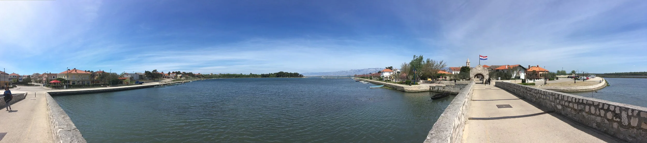 The charming town of Nin is walkable, peaceful and very old
