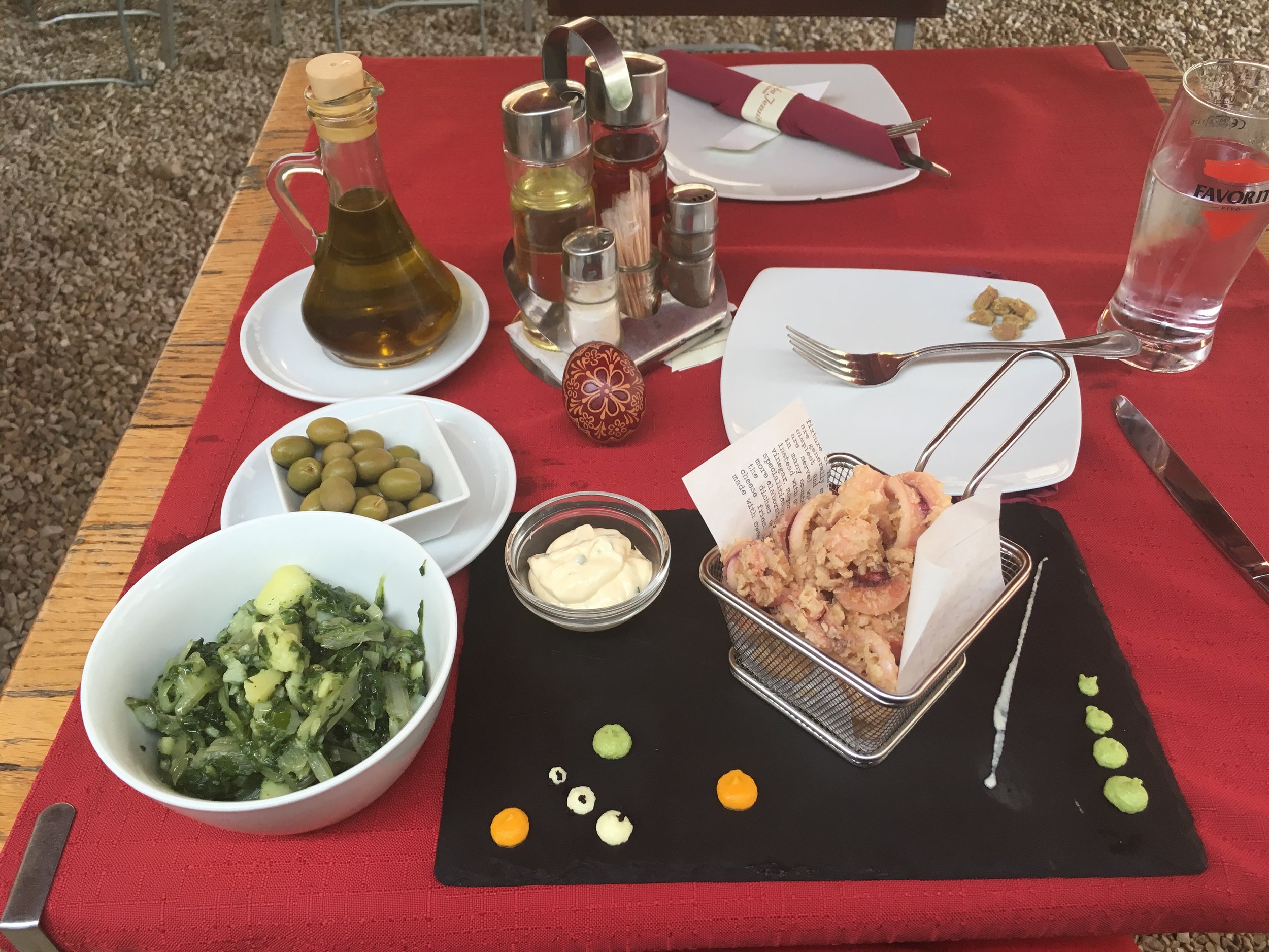 My Easter lunch in Dubrovnik