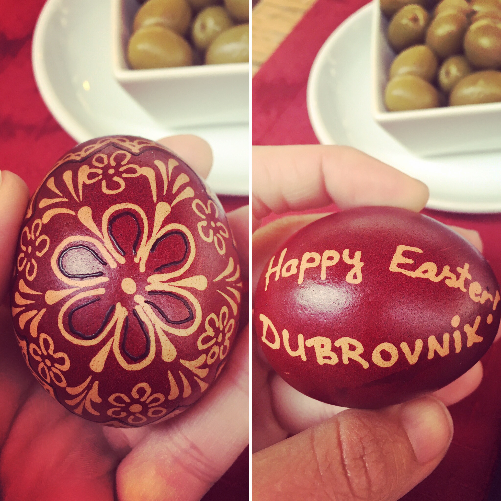 I was gifted a traditional painted egg!