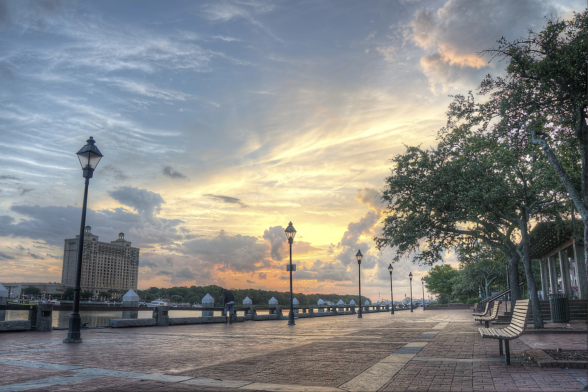 Bay Street at sunrise