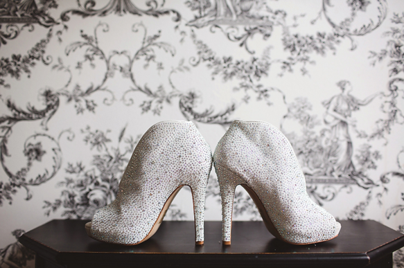Daniela , oh Daniela. Most glamorous and fabulous bride of them all. Rocked these glittery sparkly stilettos like it ain't no thang. For a bride who loves to make a statement but still wants to be a little bit traditional keeping it white then why not find some bedazzled stunners? 