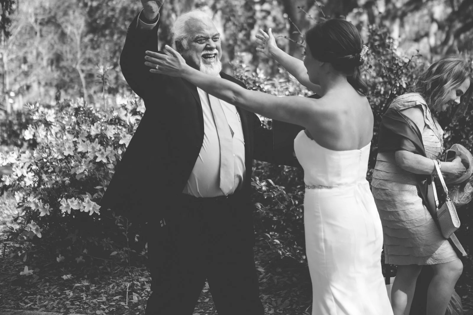 This picture. Oh my goodness gracious, this picture just made me cry all over again. Sarah is one of our very close friends and we helped with planning her wedding, her dress, everything and oh my goodness her dad is the most amazing ever. He officiated their wedding and I seriously cried through the entire thing. And this picture, oh just cue the water works. Adrienna even walked over and goes what in the world is happening!?!?!