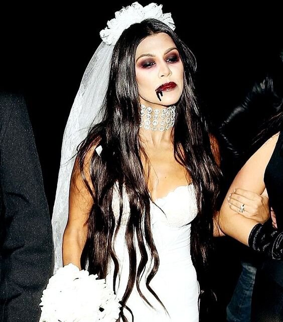 Ladies Halloween Zombie Bride Horror Costume Fancy Dress Up Party Outfits