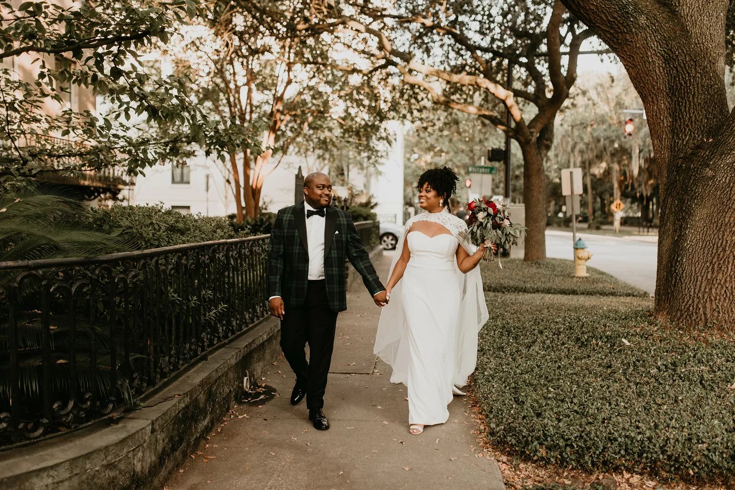 The Knot: This Couple Celebrated Black Love During Their Wedding at Forsyth Park in Savannah, Georgia