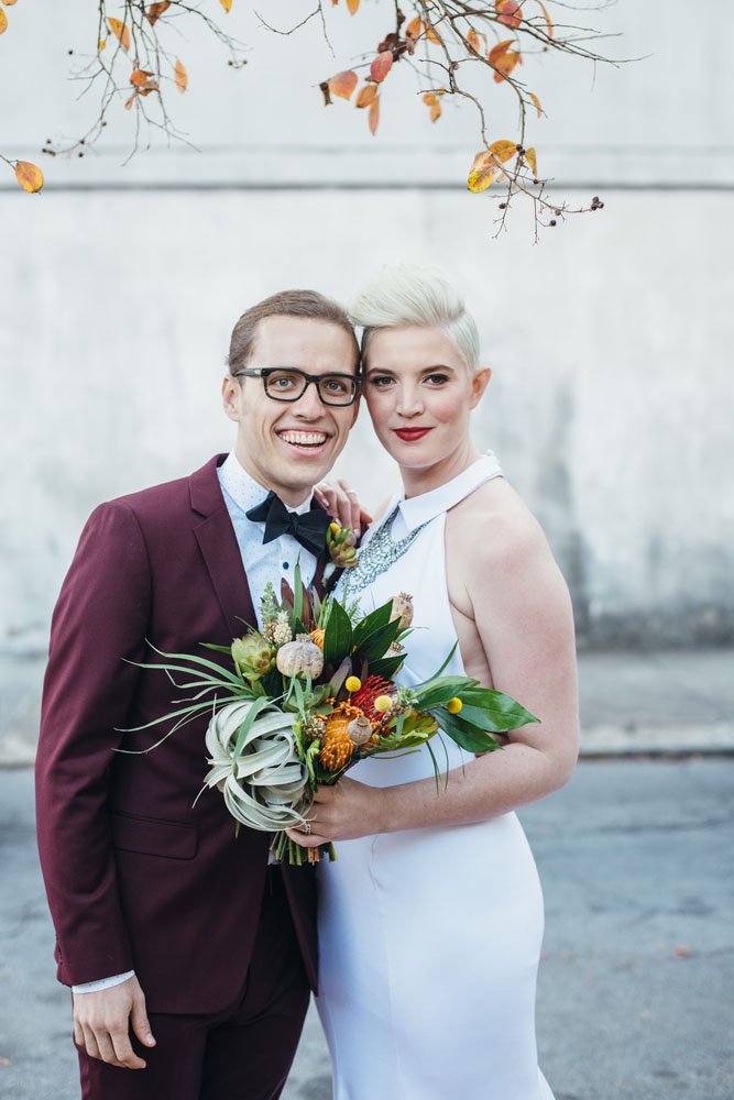 Rock N Roll Bride: Modern Community Art Wedding in Savannah 