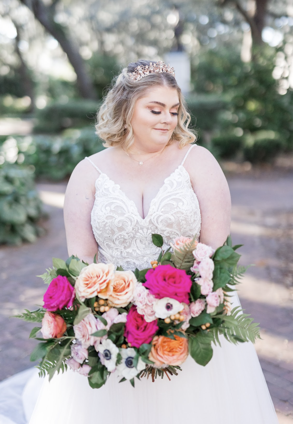 Ivory Gold Neutral Boho Pampas Wedding Bouquet - Dried Flowers Forever