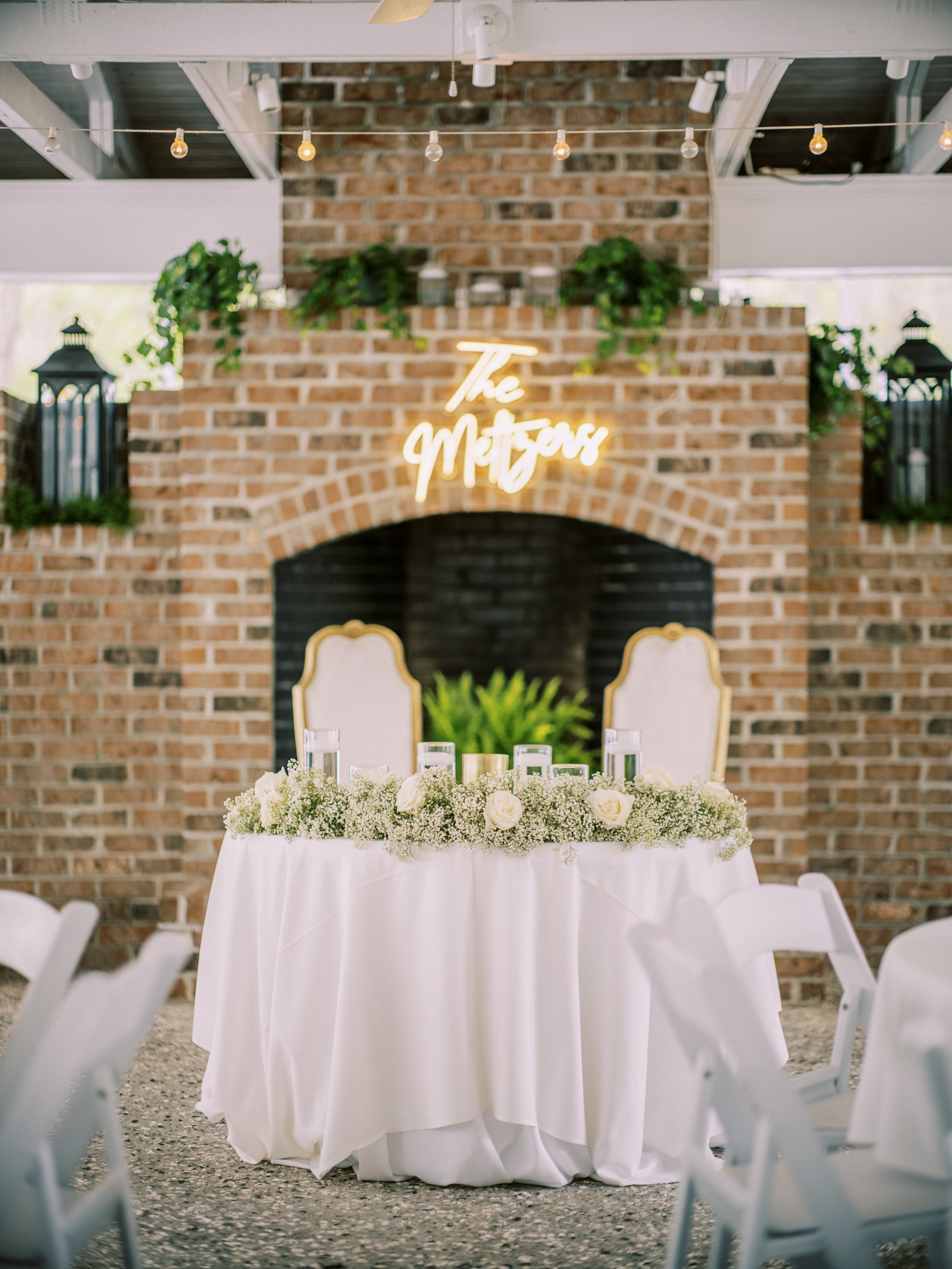 sweetheart table decor