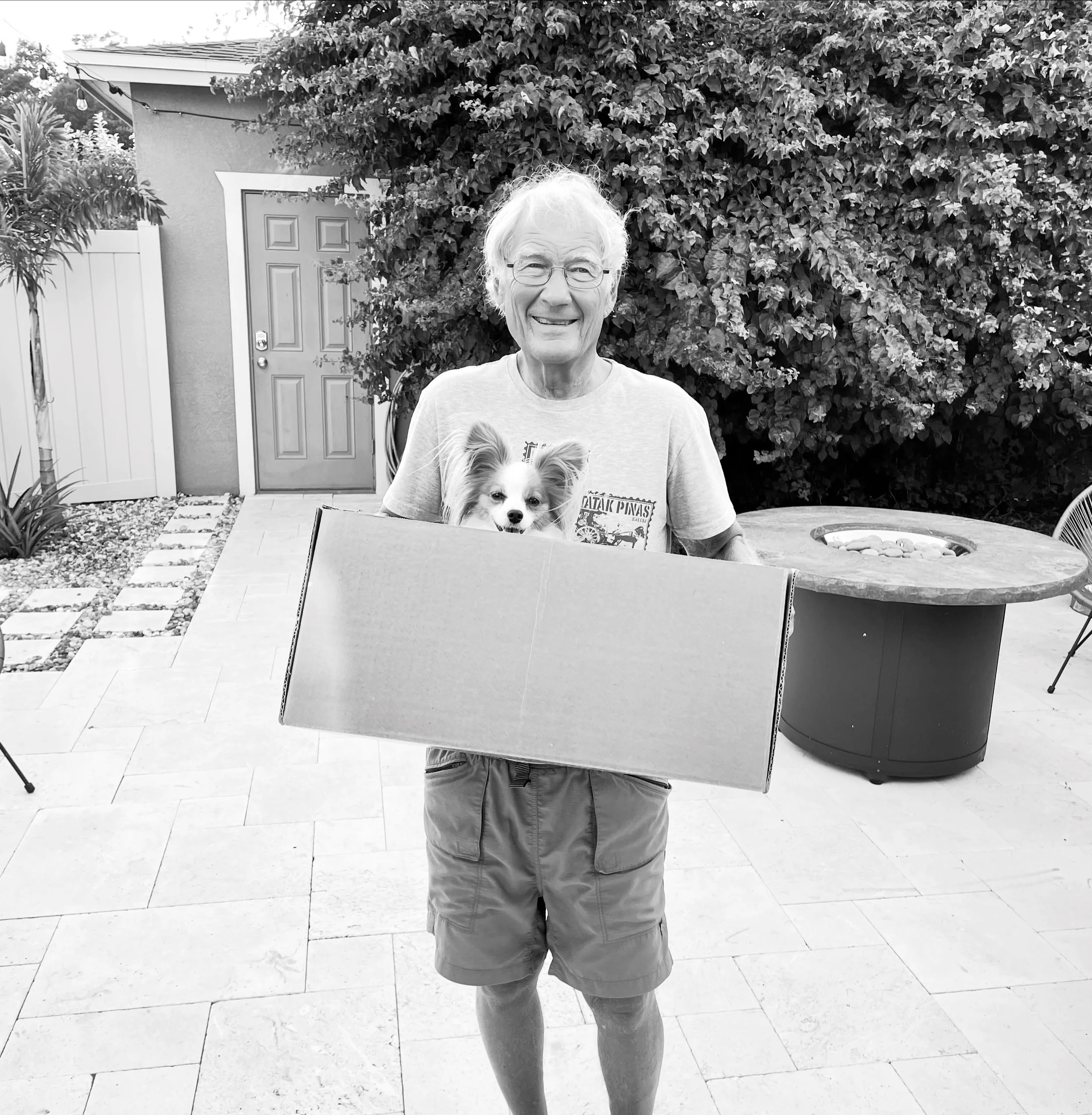 This is how I&rsquo;ll always remember you, Dad. With a big smile on your face, holding one of our puppies, helping with our houses, and loving every minute we spent together. It wasn&rsquo;t always perfect. We are broken people trying to cultivate, 