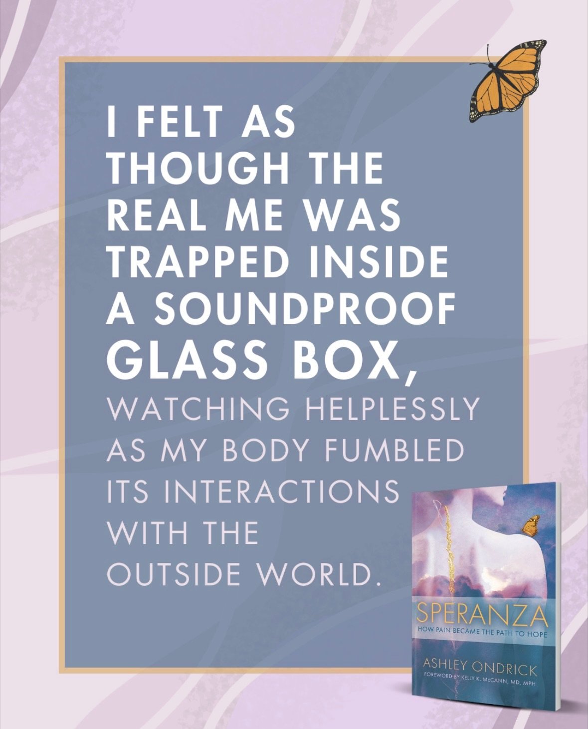 One last post in honor of Lyme disease &amp; EDS awareness month&mdash;an excerpt from my memoir, Speranza: How Pain Became the Path to Hope, during one of the lowest notes in my symphony of struggle. If you&rsquo;re here, or have been, drop a 🤍 and