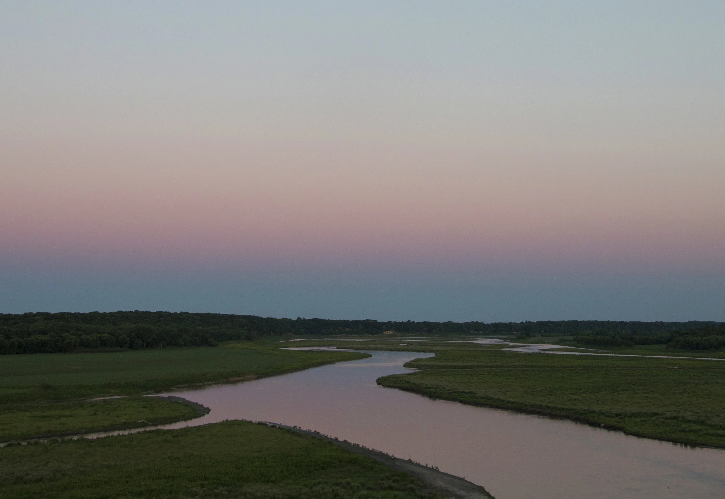 Dusk, Des Moines River Valley.