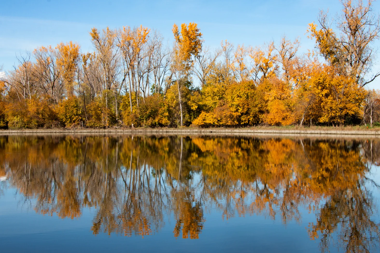 Autumn reflections, Indian Cave State Park.