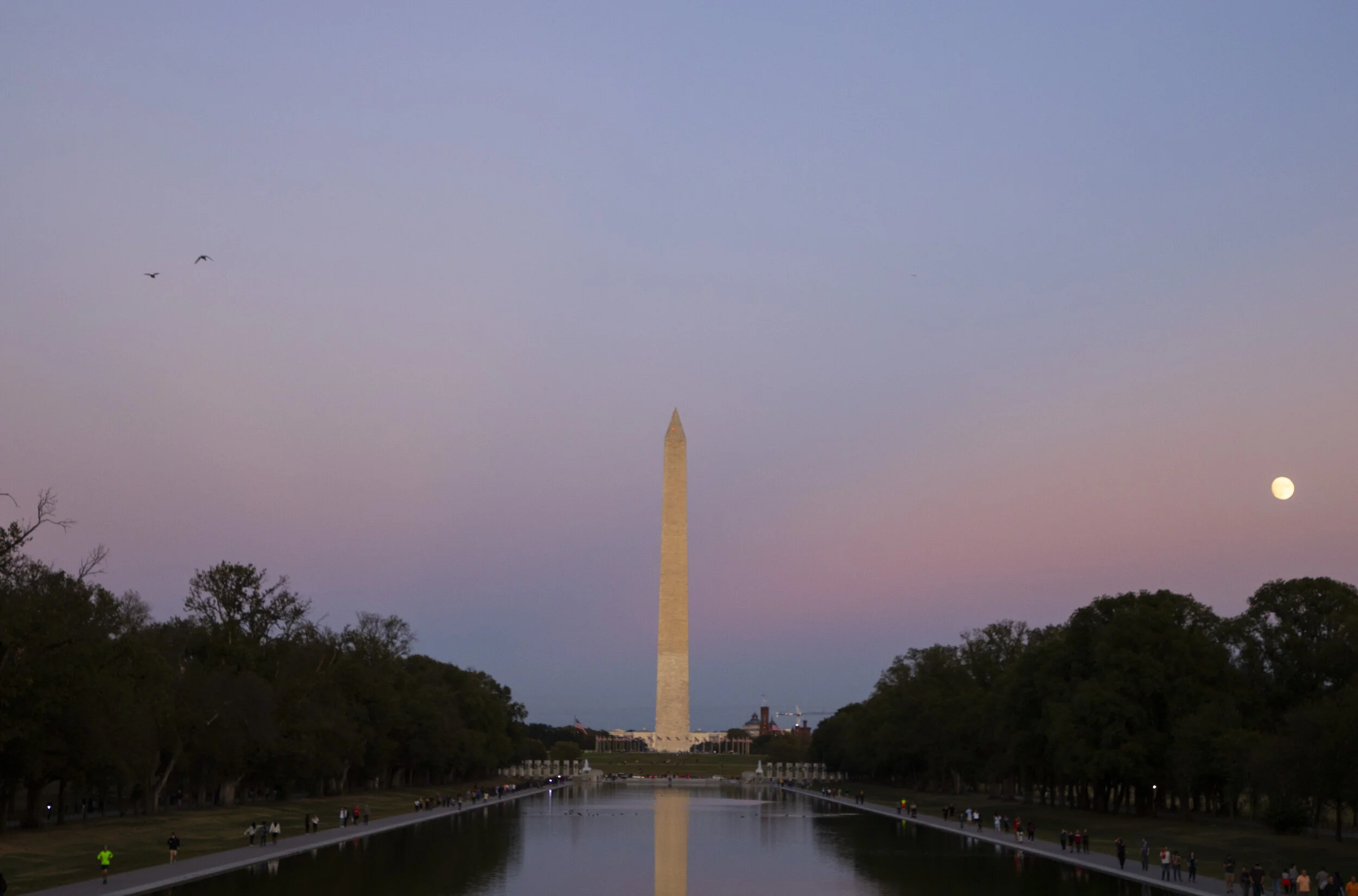  Sunset at the National Mall, Washington, DC 