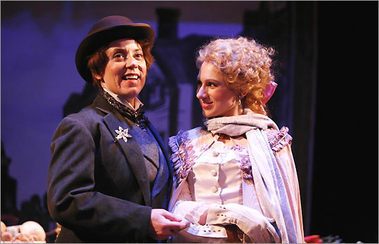 with Erin Miramontes in SpeakEasy Stage Company's "Mystery of Edwin Drood"