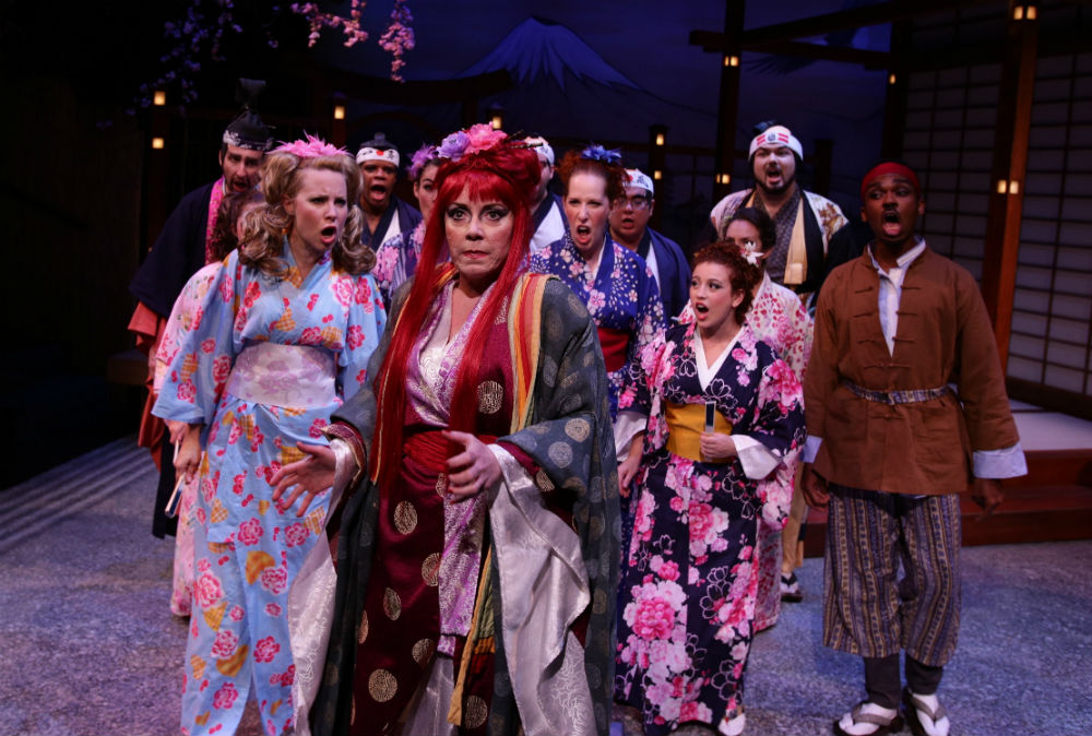 with the cast of Lyric Stage Company's "The Mikado"