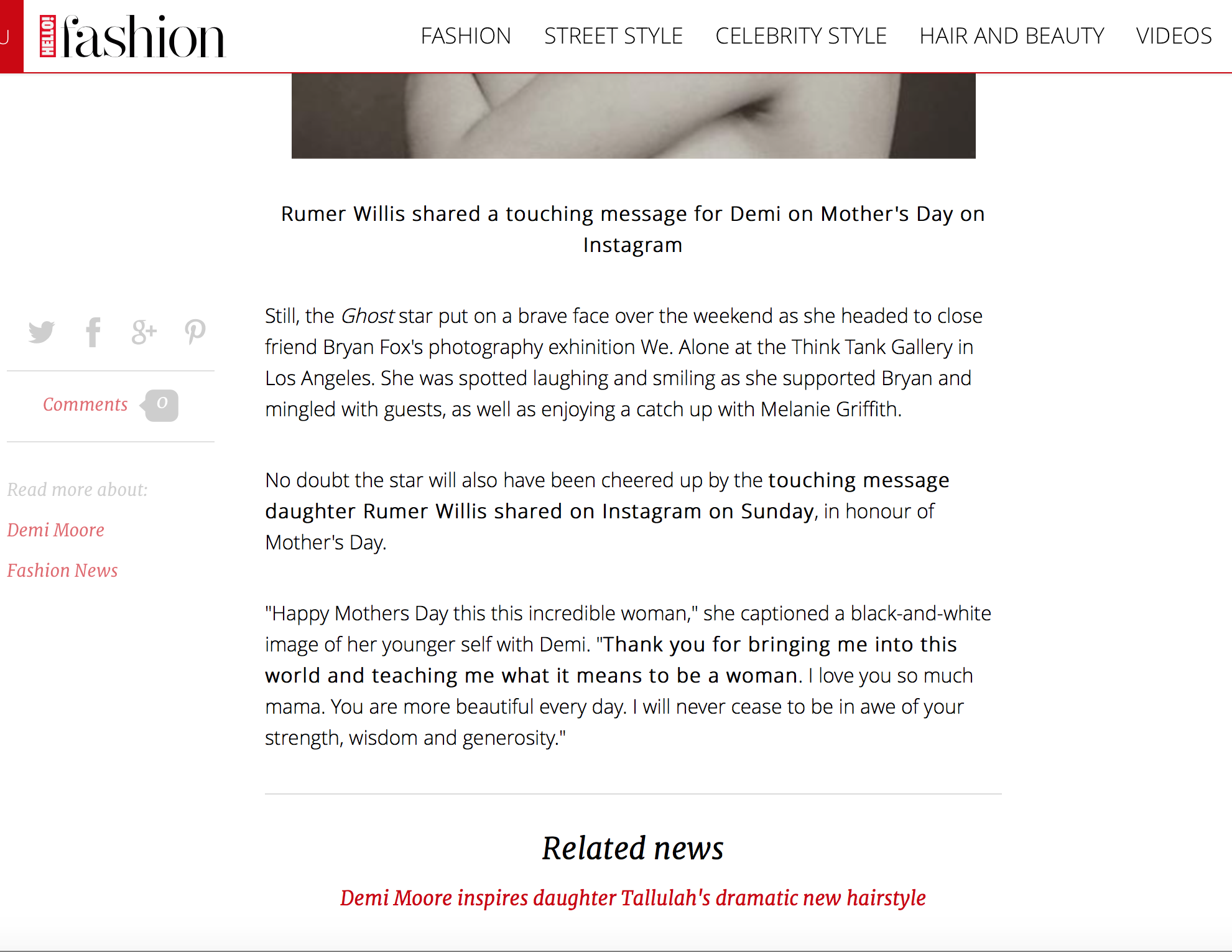 Hello Fashion: Demi Moore reportedly has $200,000 worth of clothes stolen