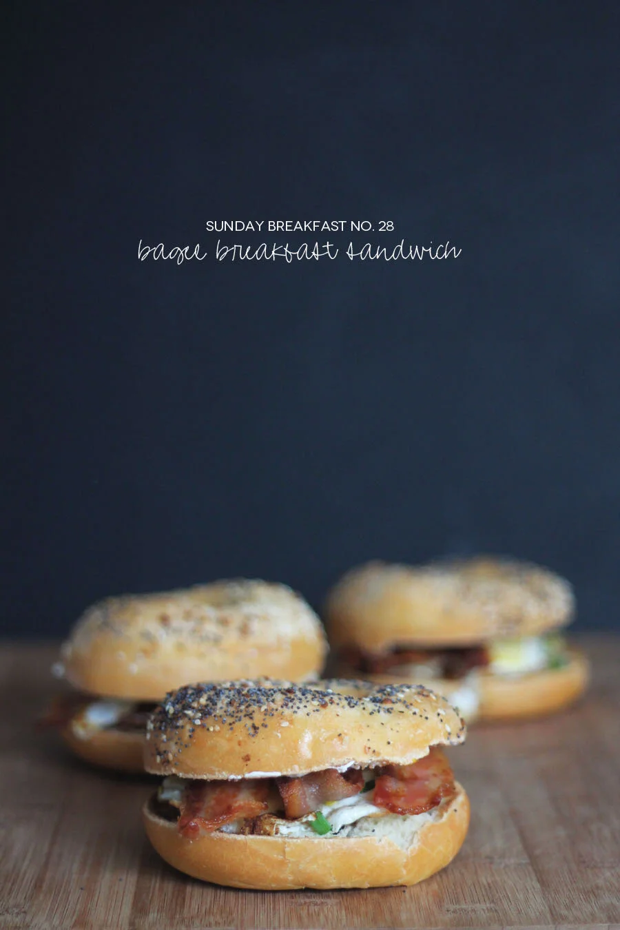 Sunday Breakfast: Bagel Sandwich