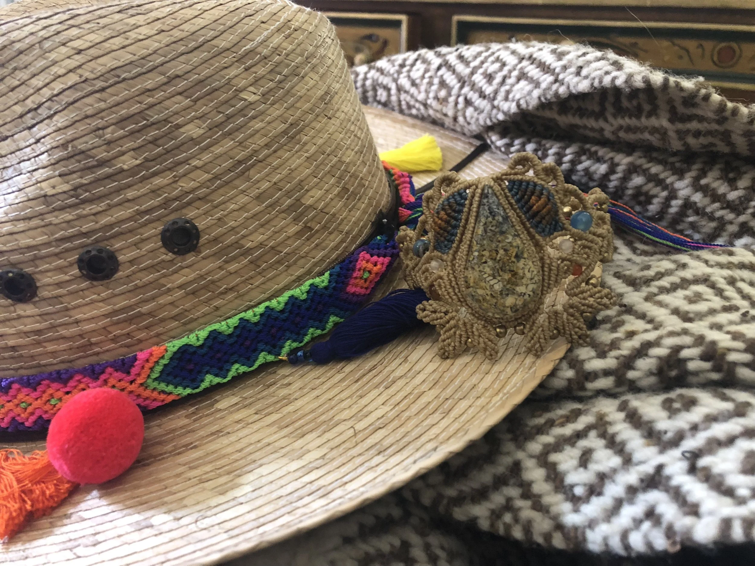 Micromacrame bracelet, handmade scarf, handmade hat band