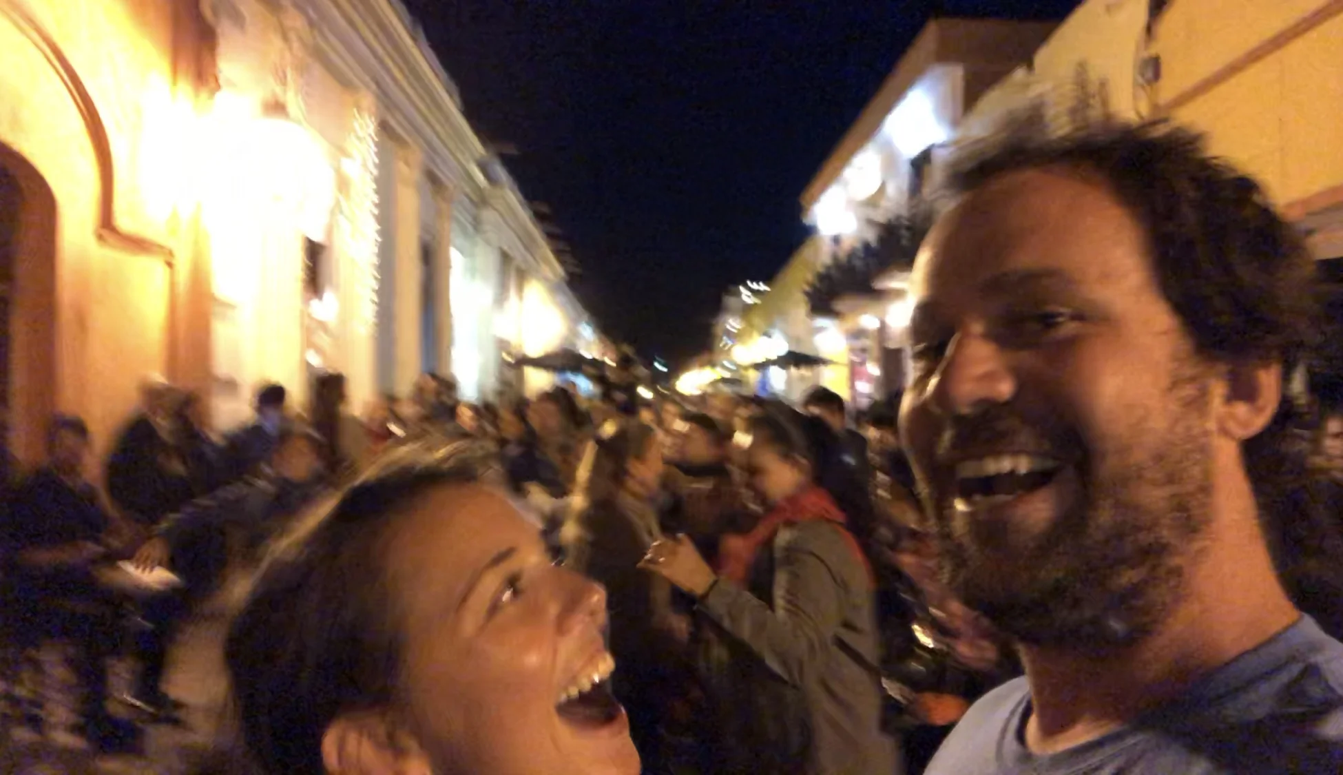 Literally dancing in the streets with joy (and a little wine)