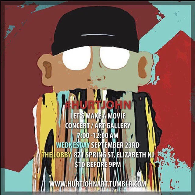Hey guys, check out this awesome movement. (ART, FASHION &amp; MUSIC ) concert and art gallery. Make sure you check it out if you're in the NYC / NJ area. For more info checkout @Hurtjohncircus #hiphop #art #artist #concert #movement #nyc #njc #rap #