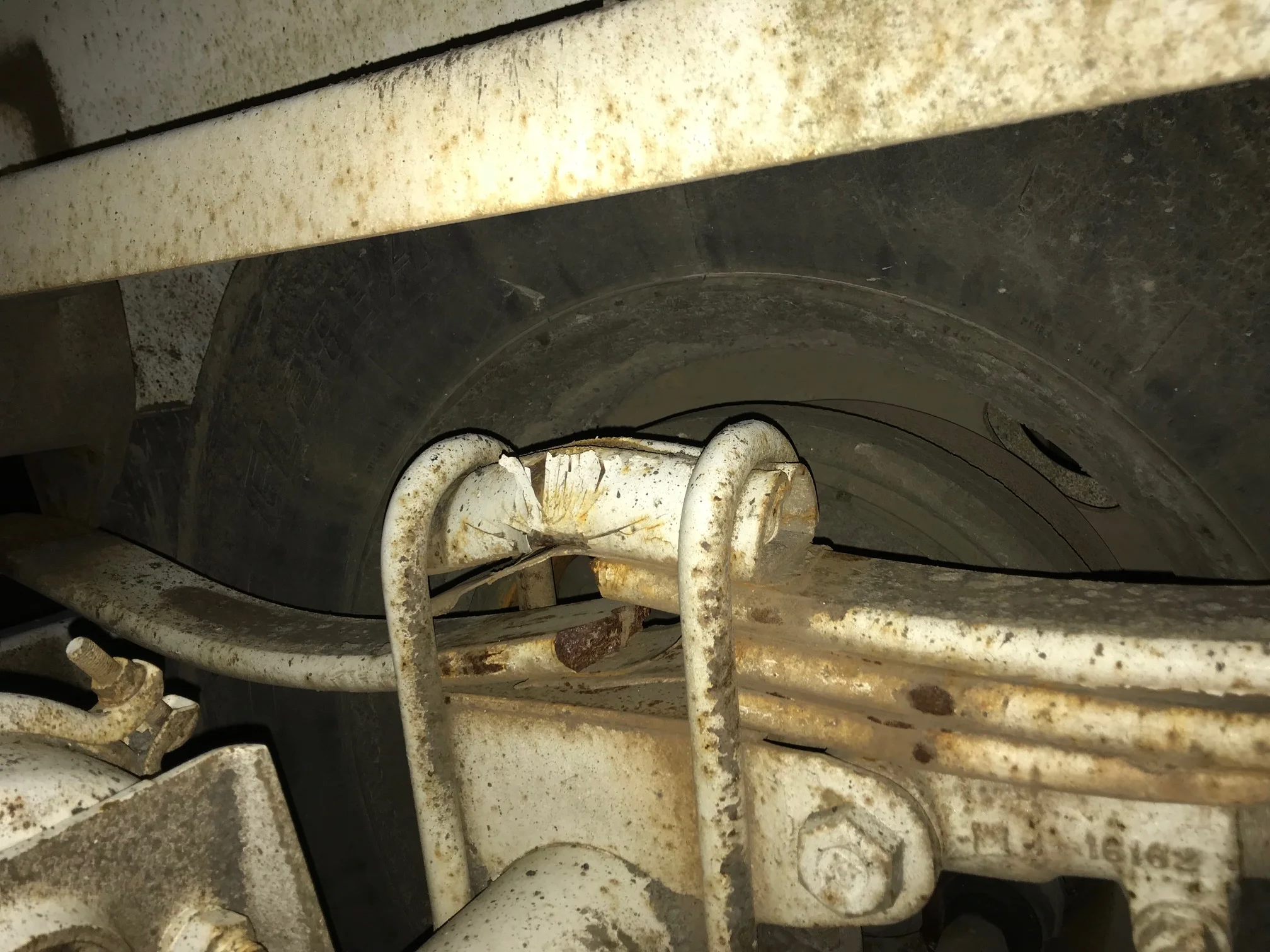 DOT annual truck inspection - Vancouver fleet leaf spring