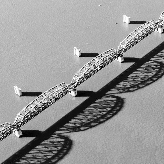 Brooklyn Railway Bridge for Art Pharmacy #artpharmacy #blueskyhelicopters #aerialphotography #aerialabstract #abstractaerialphotography  #brooklynrailwaybridge #brooklynaustralia #helicopterphotography