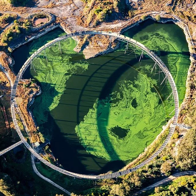 Brickpit park, Homebush for Art Pharmacy #brickpit #brickpitringwalk #aerialphotography #aerialphoto #abstractaerialart #sydneyolympicpark