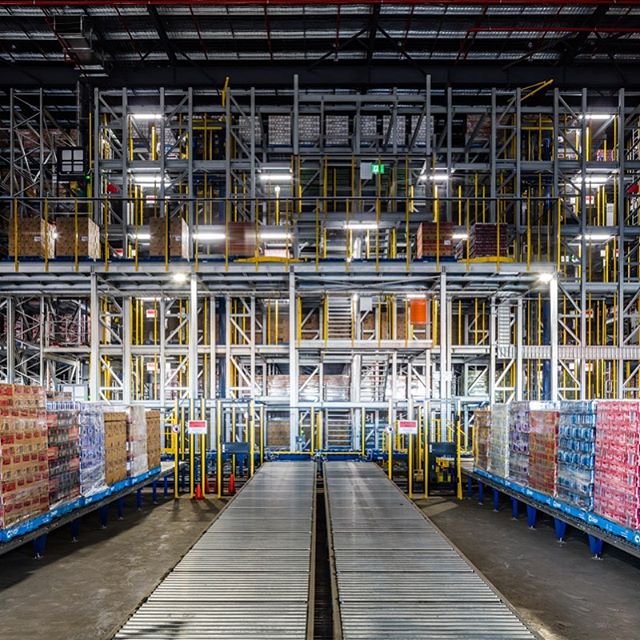 Lights Out warehouse at Coca Cola Amatil.  #industrialphotography  #australia #brisbane #cocacola  #richlands #logistics #lightsout #warehouse