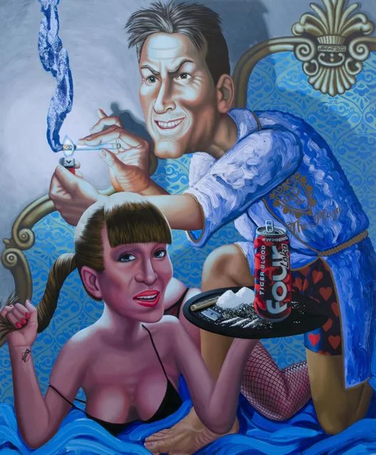 "#Winning," 2011, oil on wood, 48" x 40"