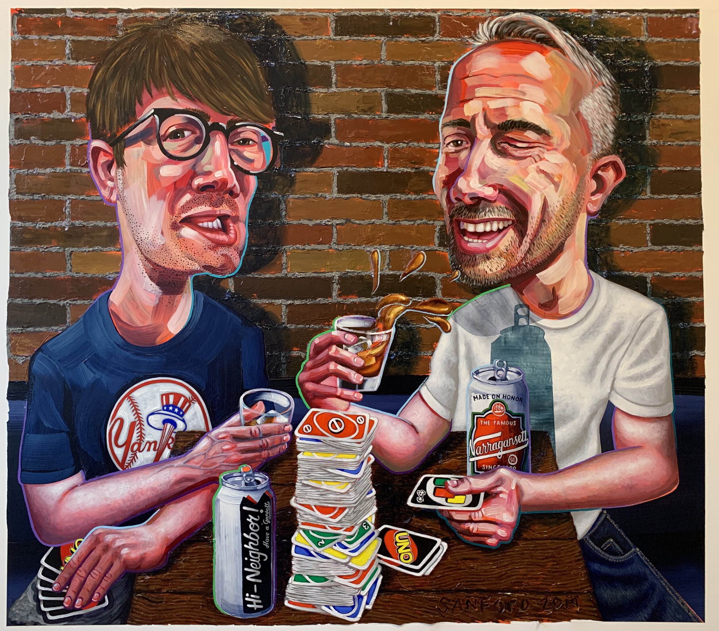 "Tom and Bill Playing Uno" 2019