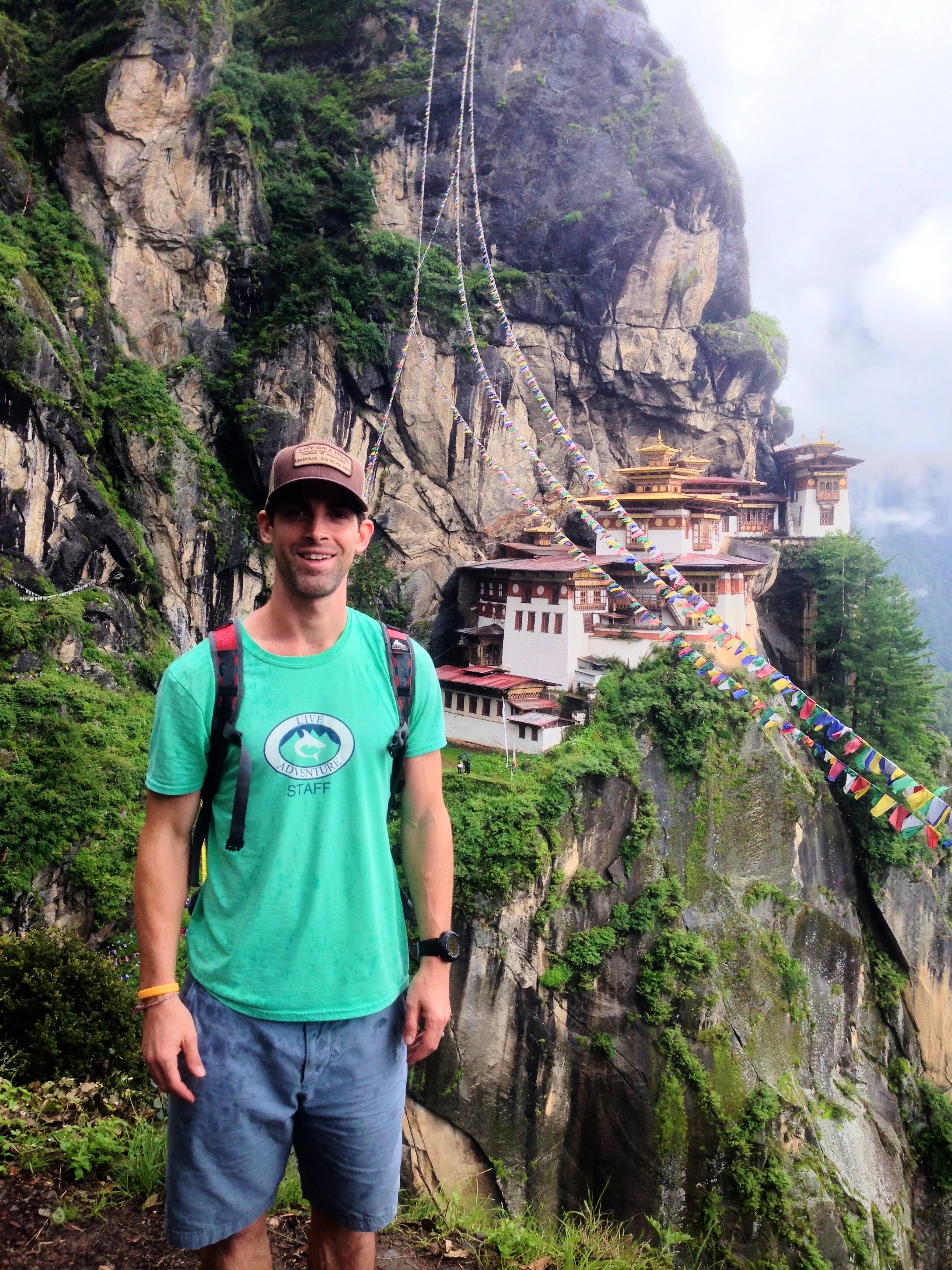 Hiking up to the Tiger's Nest