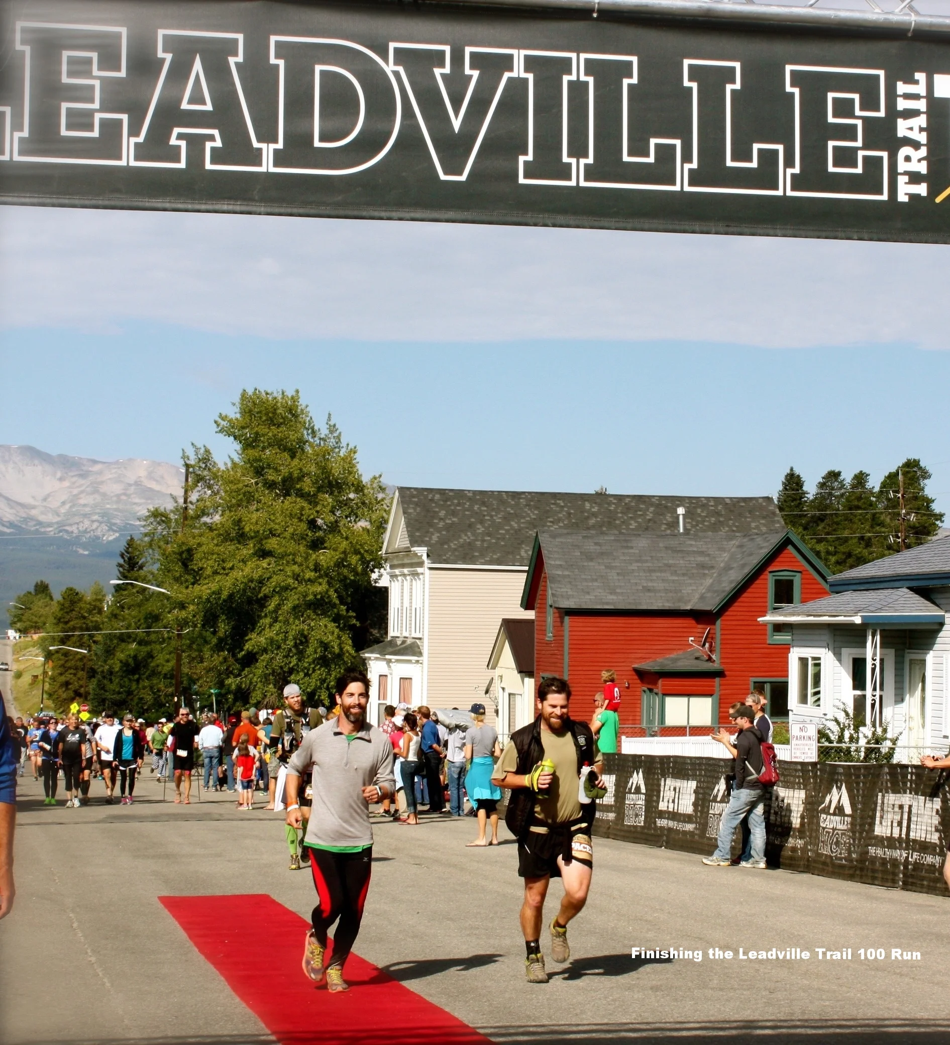 Greg finishing the Leadville Trail 100
