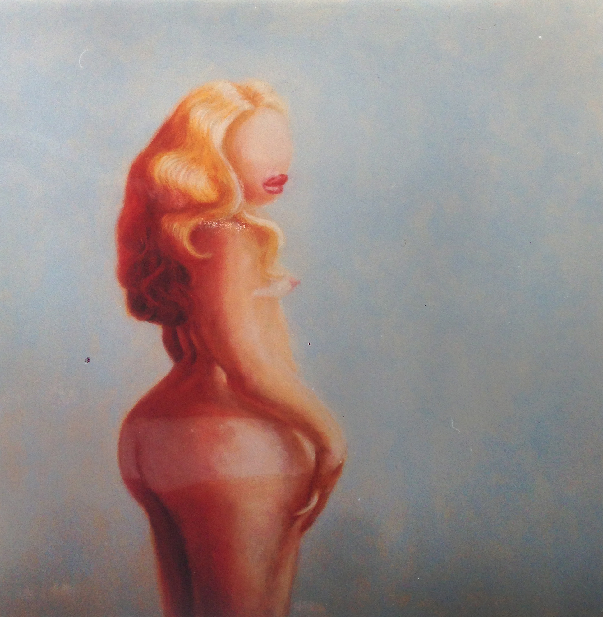 Lips, oil on canvas