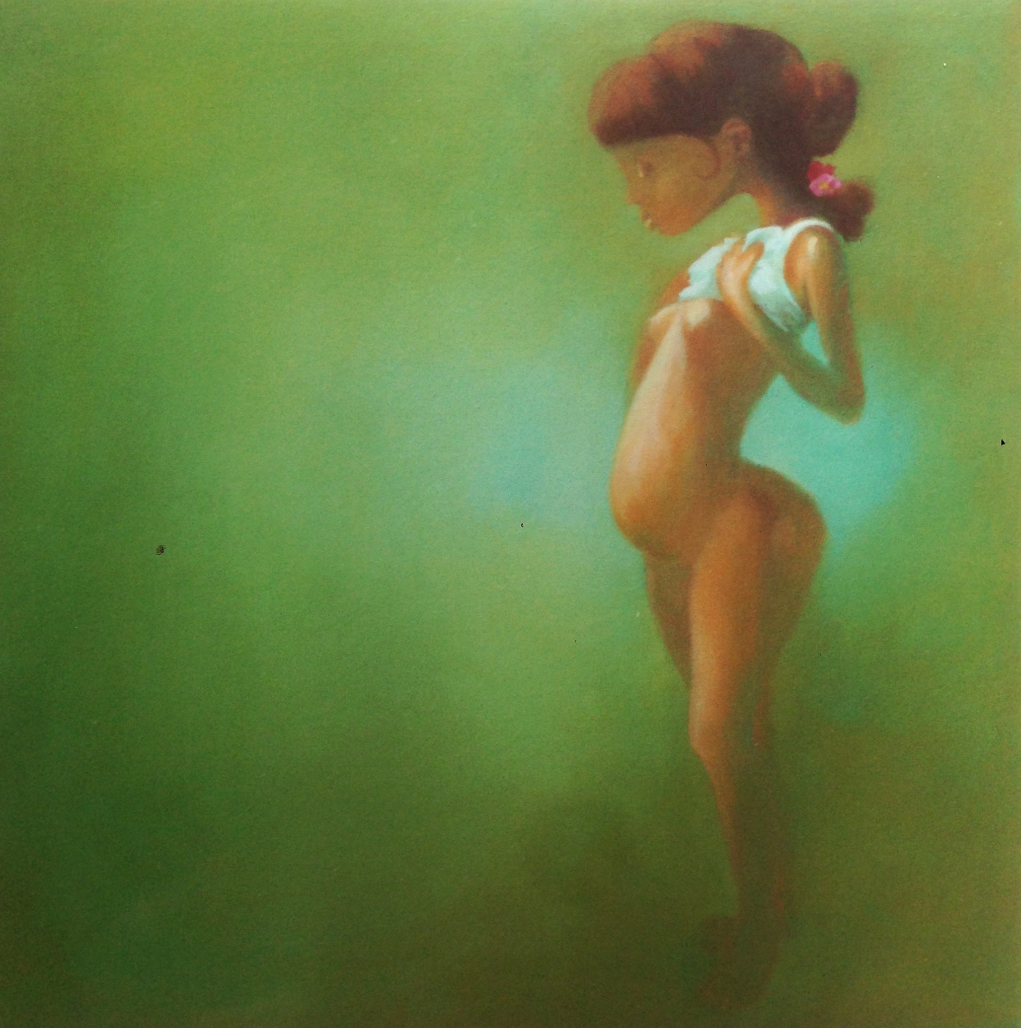 Peek-a-Boo, oil on canvas