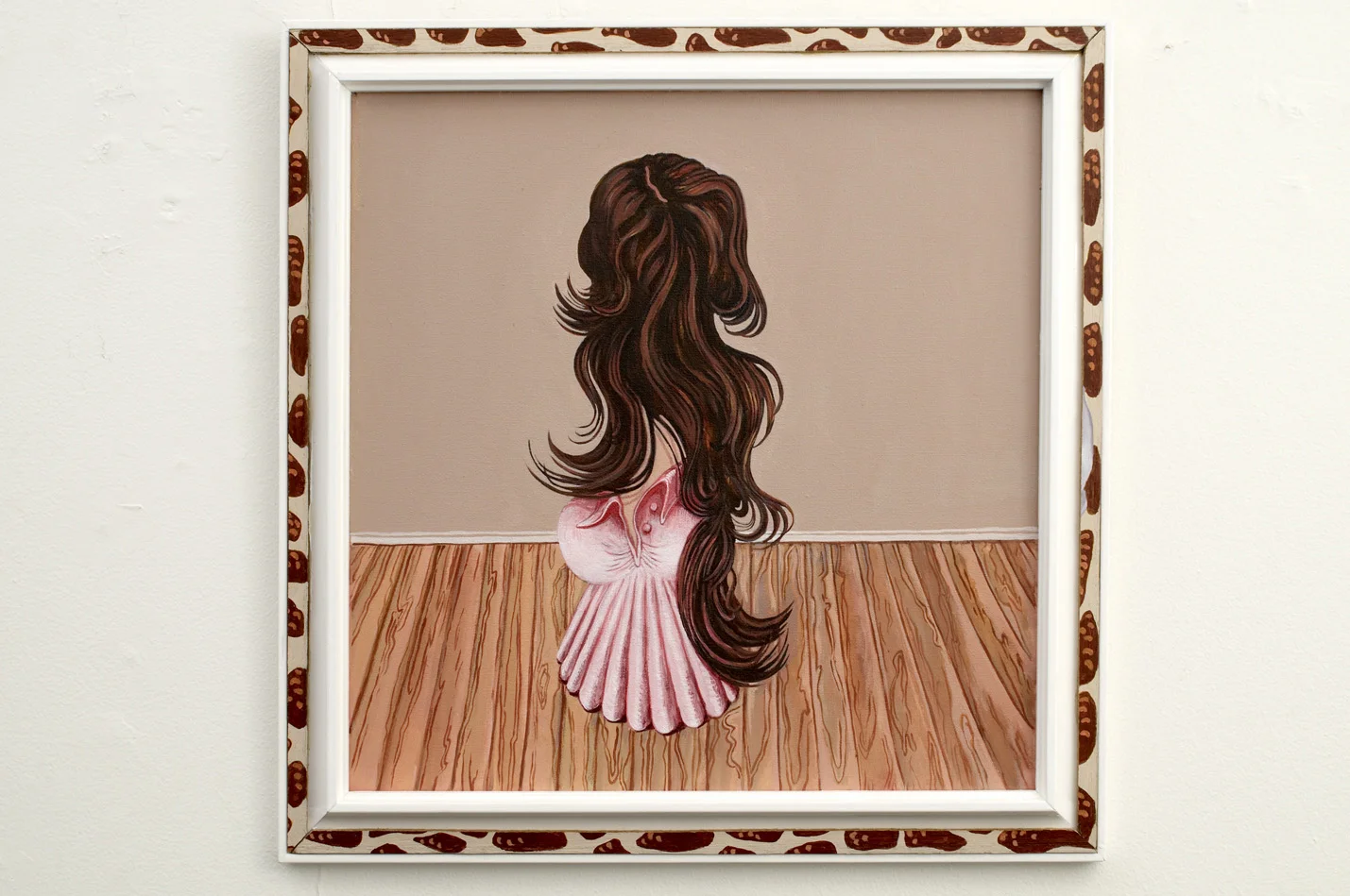 Pawn, oil and acrylic on canvas and board, acrylic on plywood on frame