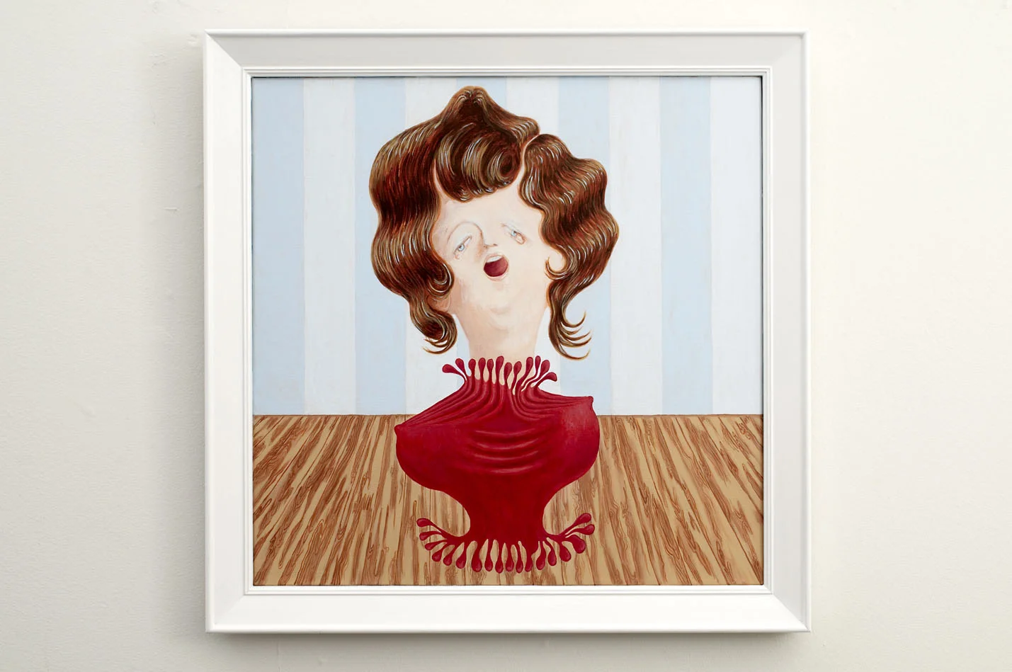 Opera Singer, acrylic on canvas on board