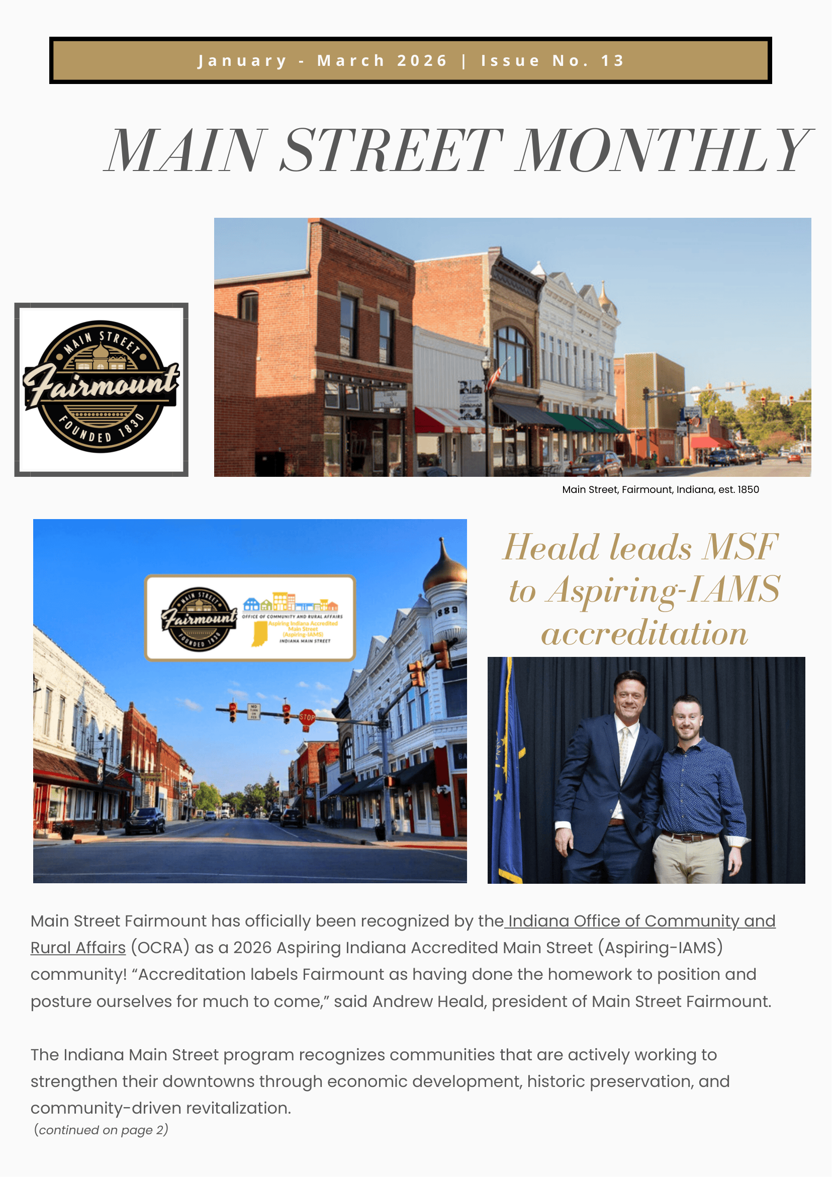 Main Street Monthly: Issue 13