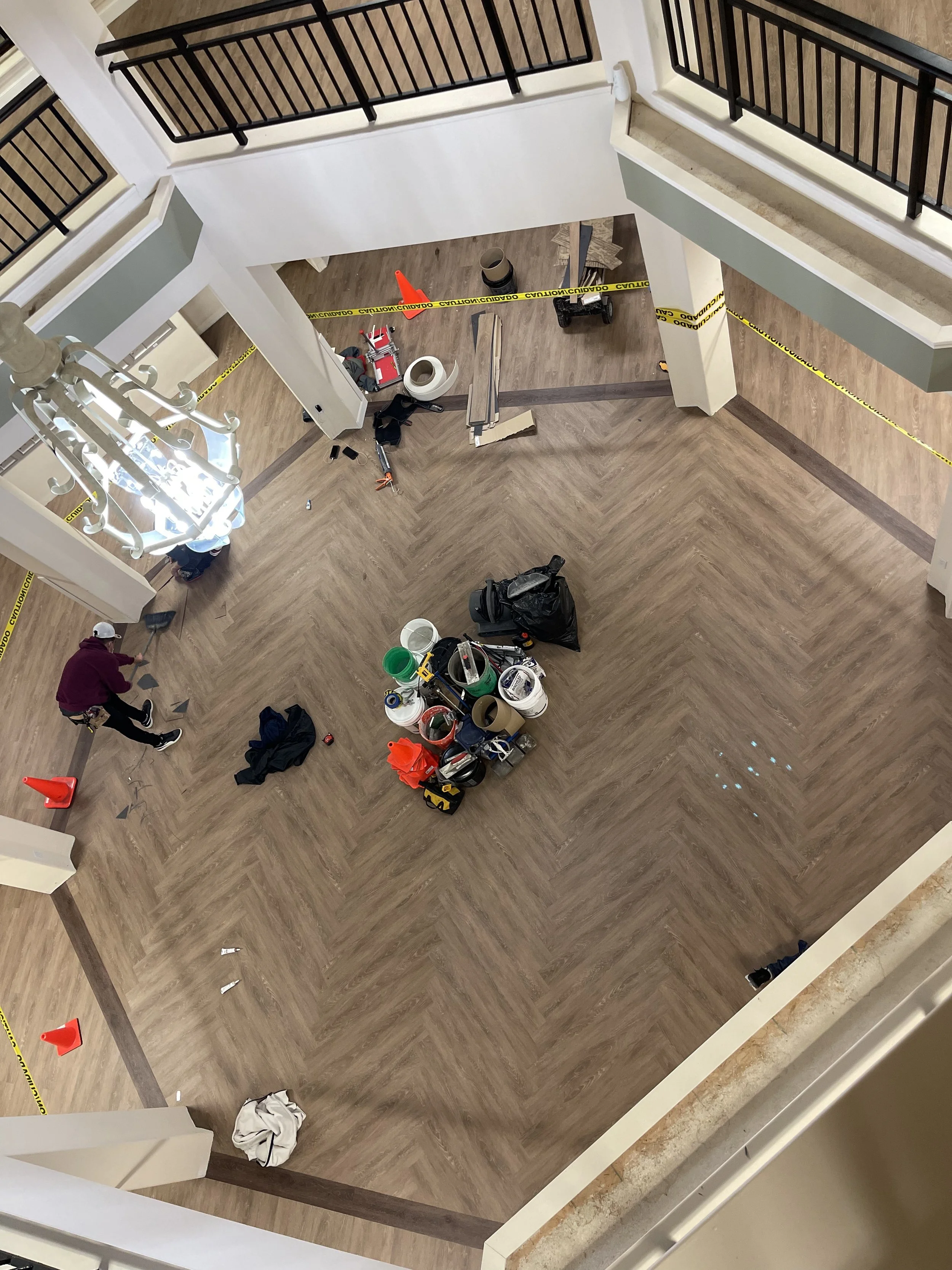 Commercial LVP Hexagon 