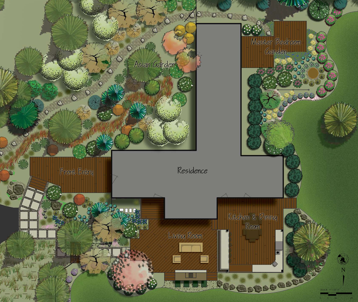 Estate near Sisters - color rendering