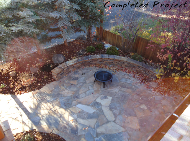 West side of Bend - patio completed