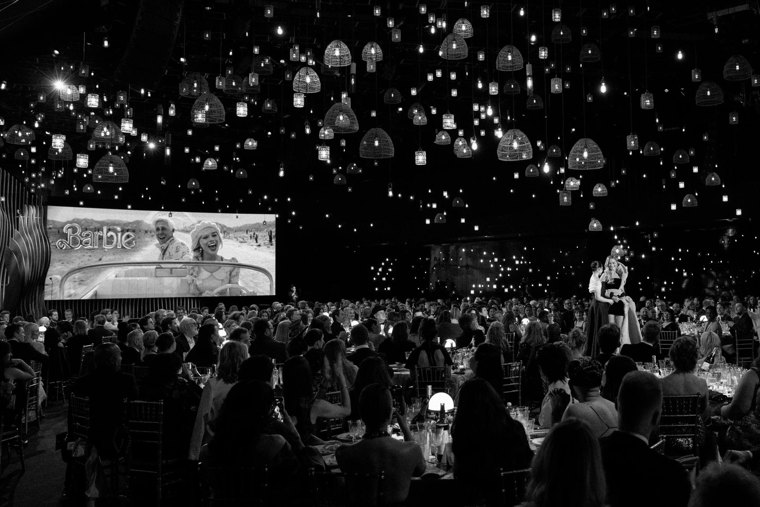 America Ferrera and Margot Robbie, from Barbie