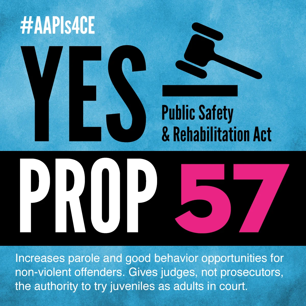 Yes on Proposition 57: Public Safety & Rehabilitation Act