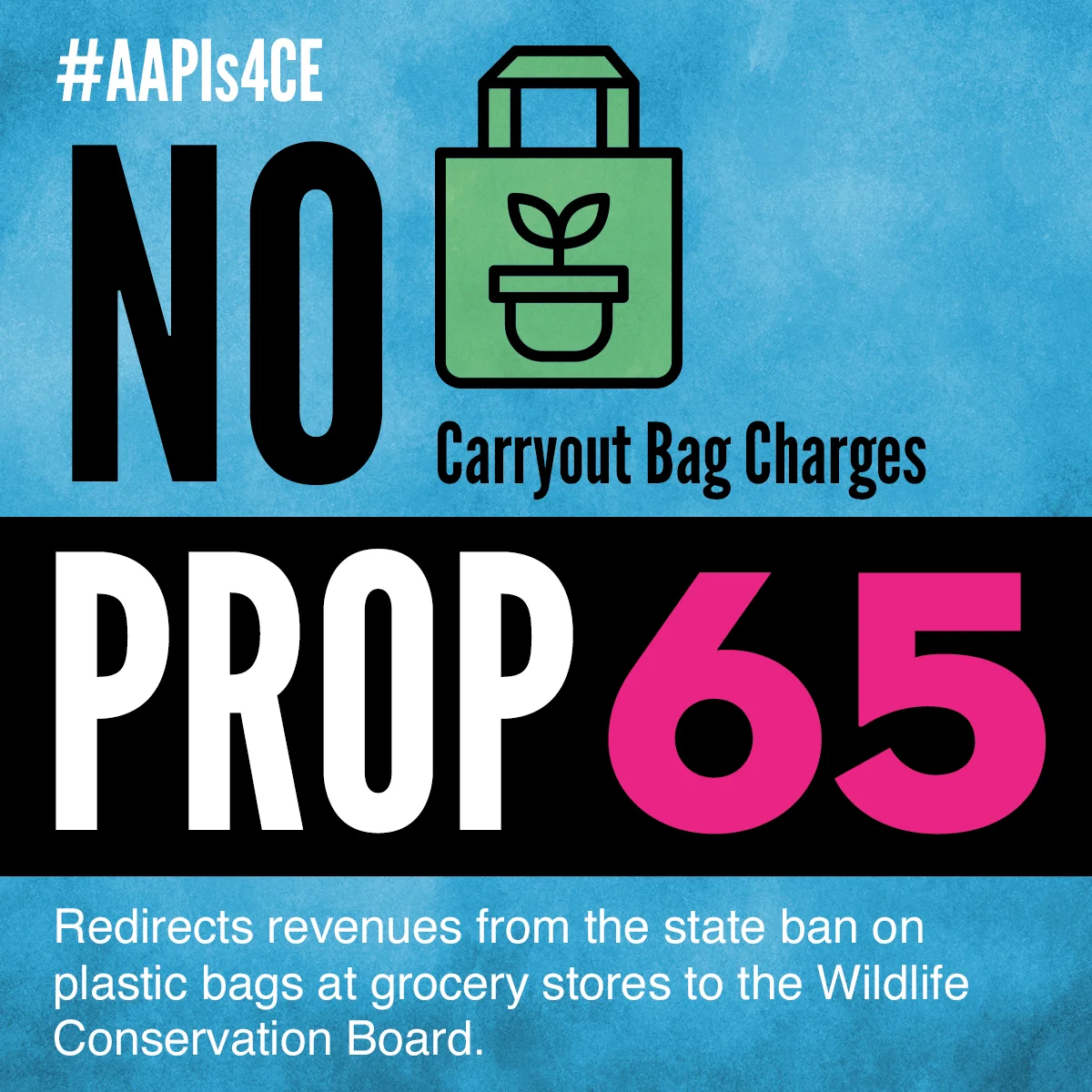 No on Proposition 65: Plastic Bag Fee