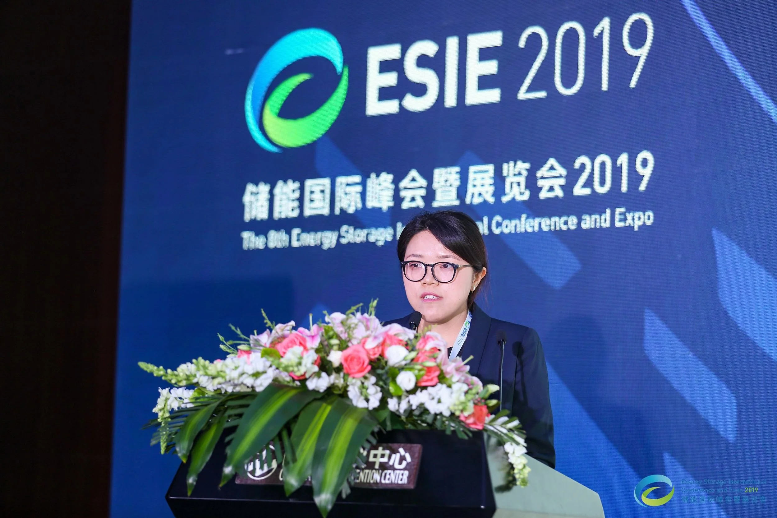 China Energy Storage Alliance Research Department Director Yue Fen Presents on the CNESA Energy Storage White Paper 2019