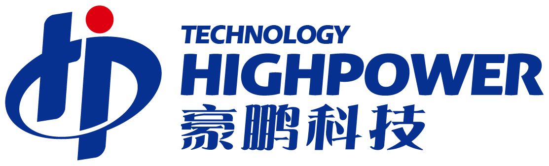 Company logo with stylized blue icon, red dot, and text in English and Chinese characters. The text reads "TECHNOLOGY HIGHPOWER" and the Chinese characters are below the English words.
